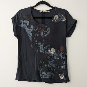 Embellished Navy Top